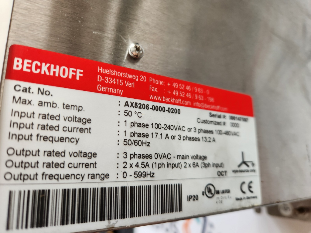 BECKHOFF AX5206-0000-0200