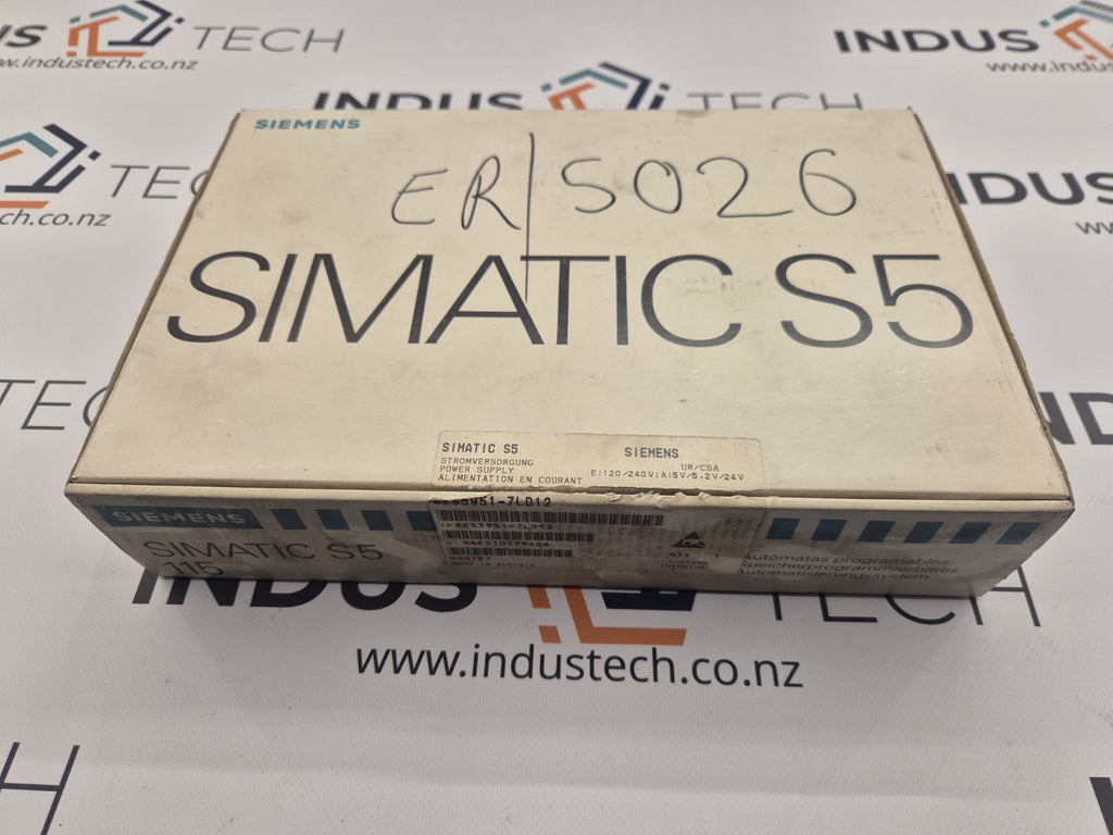 Siemens 6ES5-951-7LD12 Simatic S5 Power Supply PS 7A / 15A