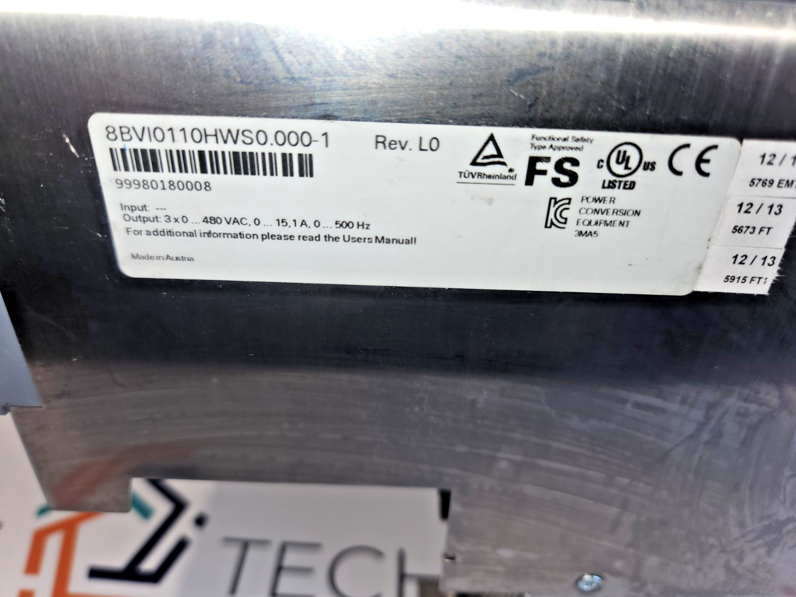 B&R Automation 8BVI0110HWS0.000-1  ACOPOS Multi I0110S