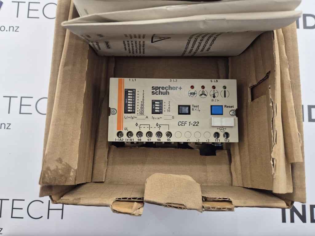 SPRECHER+SCHUH CEF 1-22 MOTOR PROTECTION RELAY CEF1-22 160-400A