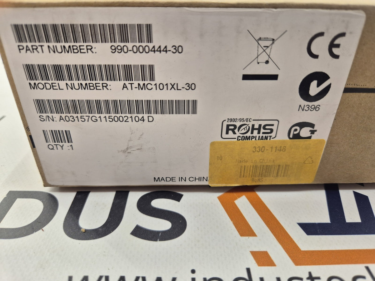Allied Telesis AT-MC101XL-30  Media Converter New Sealed Box ATMC101XL30