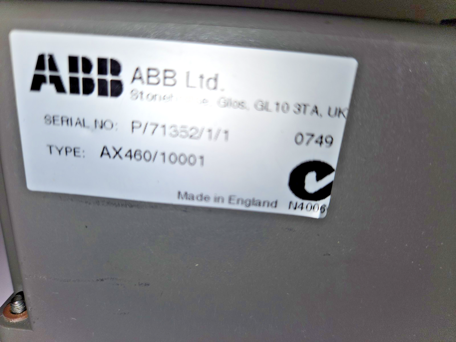ABB AX400 transmitter AX460/10001