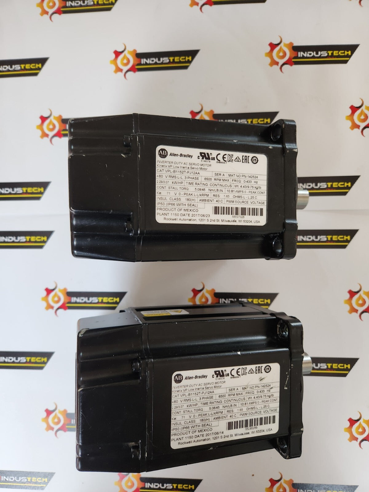 Allen Bradley VPL-B1152T-PJ12AA Low Inertia Servo Motor