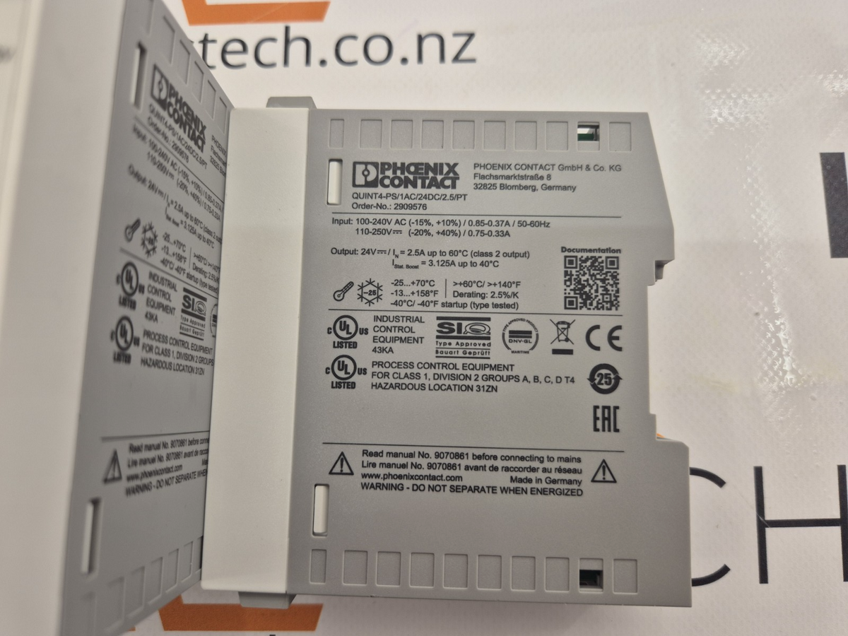 Phoenix Contact, Power Supply, QUINT4-PS/1AC/24DC/2.5/PT  2909576