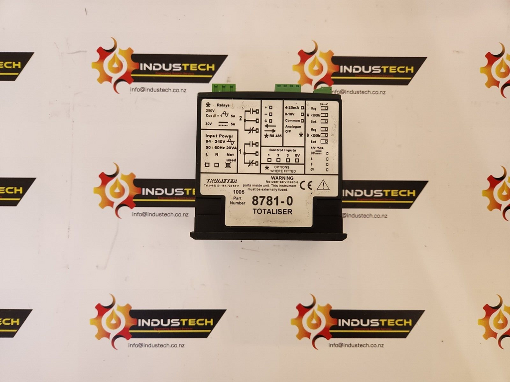Trumeter 8781-0 Liberty Totaliser 94-240AC Supply No Relay Outputs