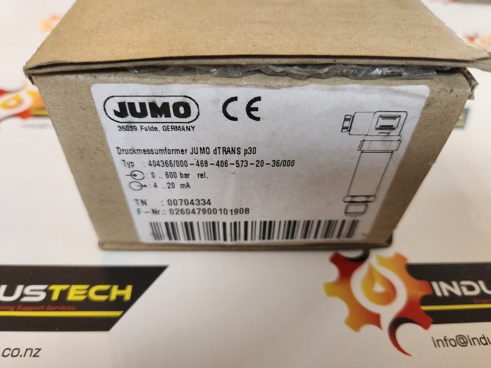 New JUMO 404366/000-468-406-573-20-36/000  00704334   0-600 bar