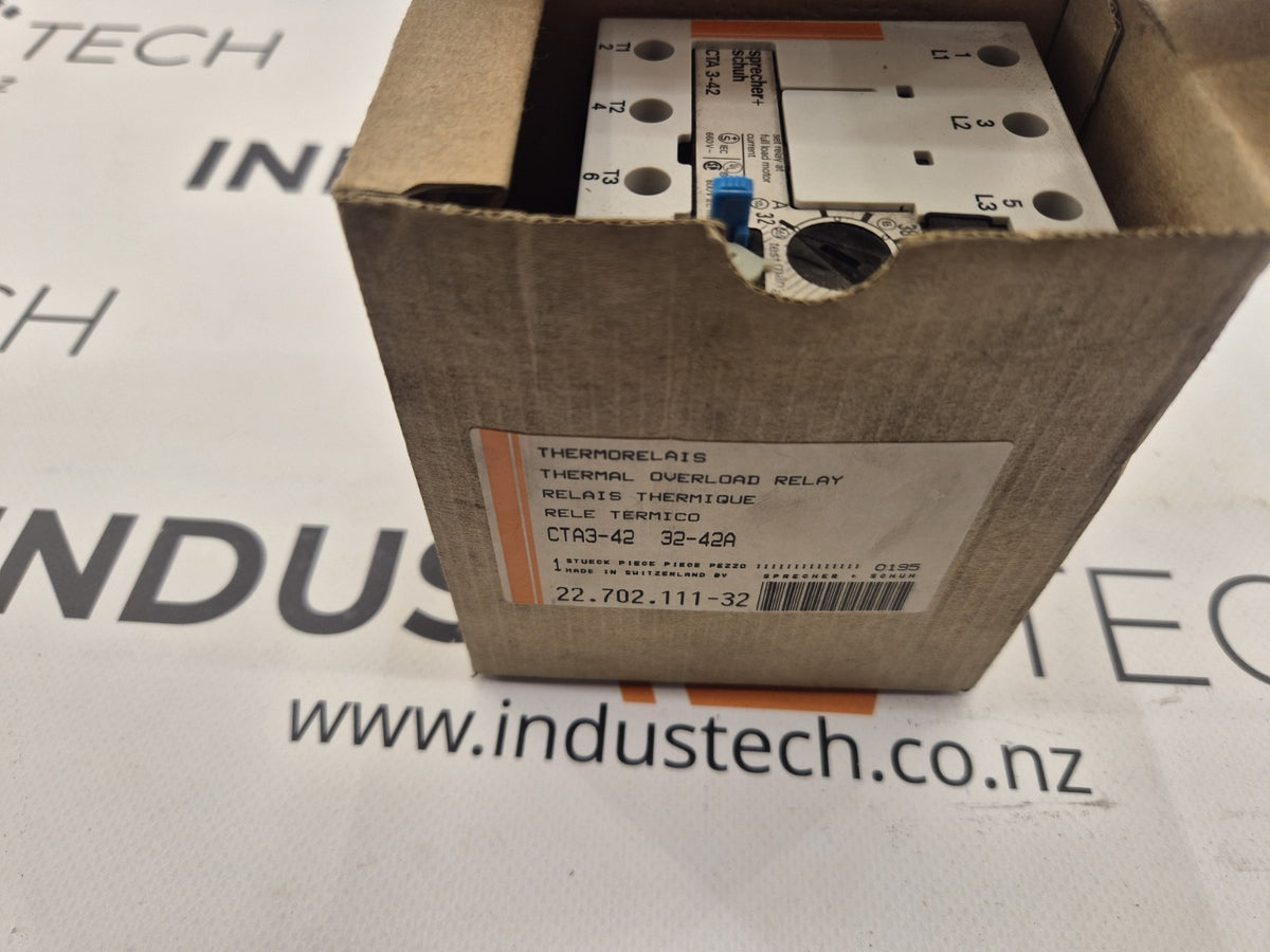Sprecher + Schuh CT3-42 Overload Relay 32-42 A