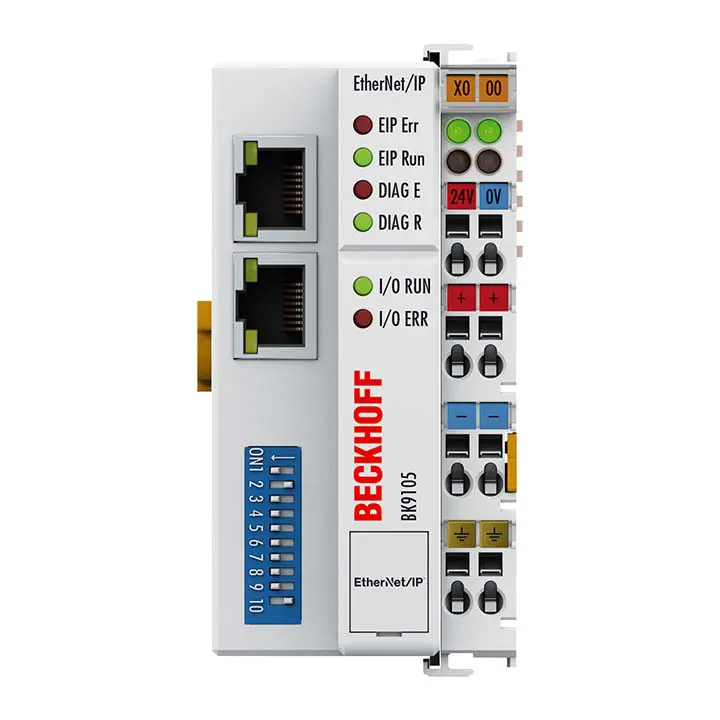 Beckhoff BK9105 EtherNet/IP Bus Coupler | 2-Port | K-Bus | New