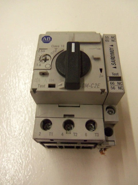 Lot of 7 Allen-Bradley 140M-C2E-B25 Motor Control Circuit Breaker 1.6-2.5A USED